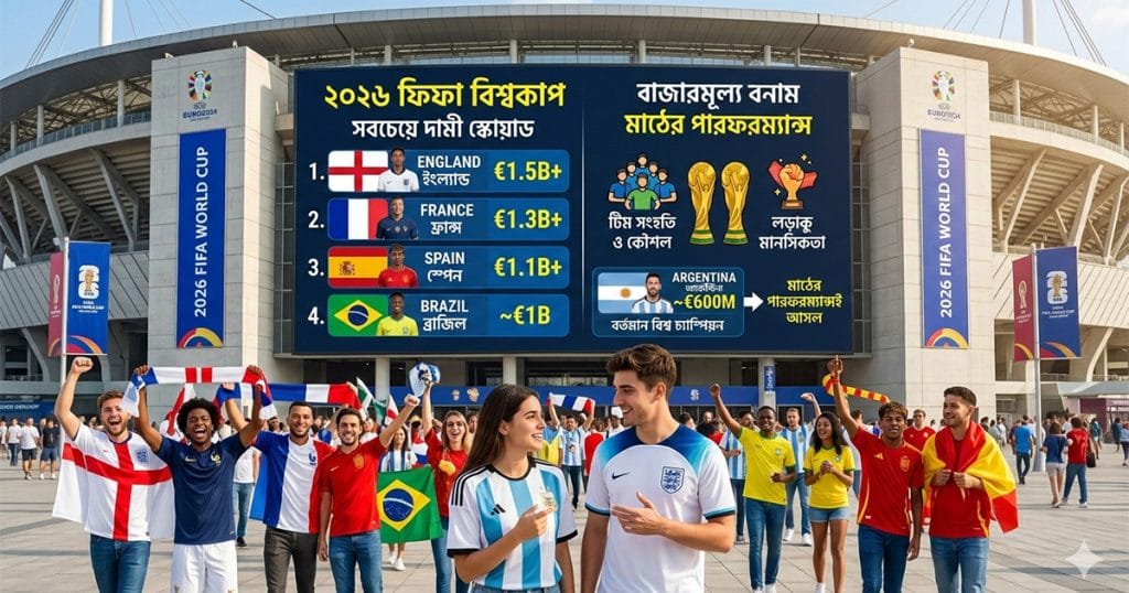 ২০২৬ ফিফা বিশ্বকাপ সবচেয়ে দামী দল