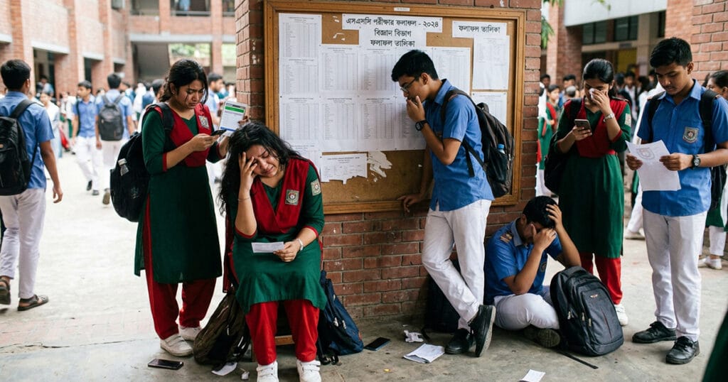 এসএসসিতে টেনেটুনে পাস